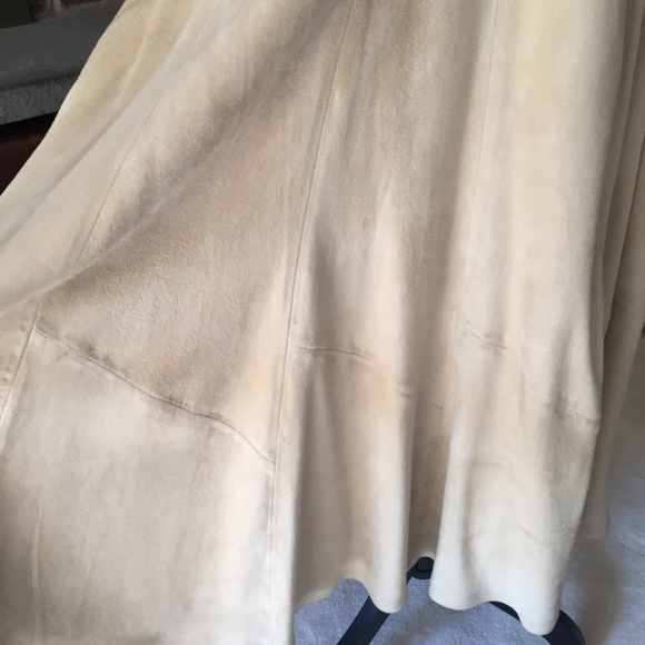 Vintage Suede Skirt SZ 10 Made in FINLAND - Picture 6 of 8